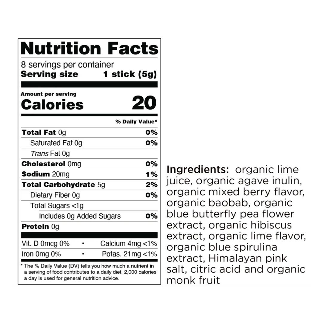 Hydration Single Sips | Blue Berry Lime - Image 2