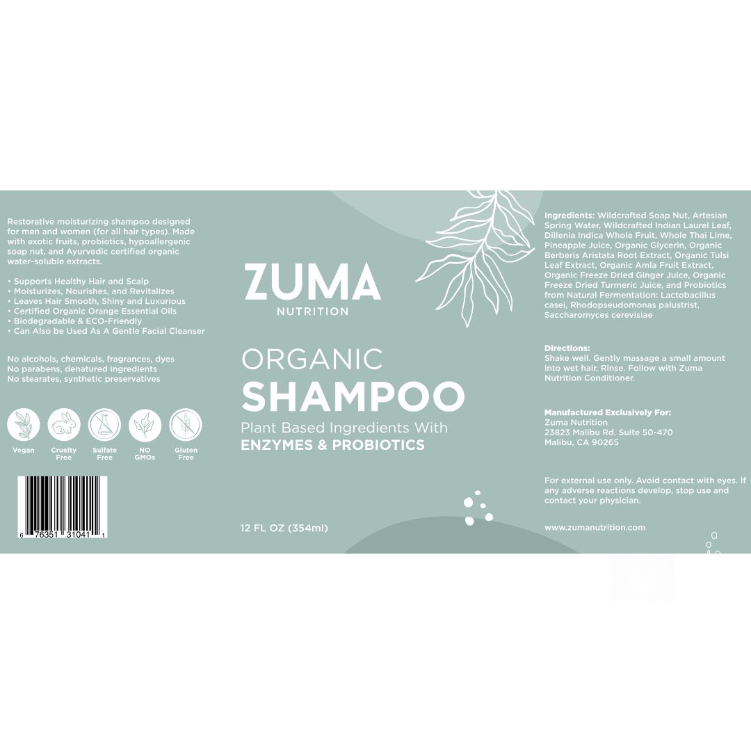 Organic Shampoo | ZUMA Nutrition - Image 2