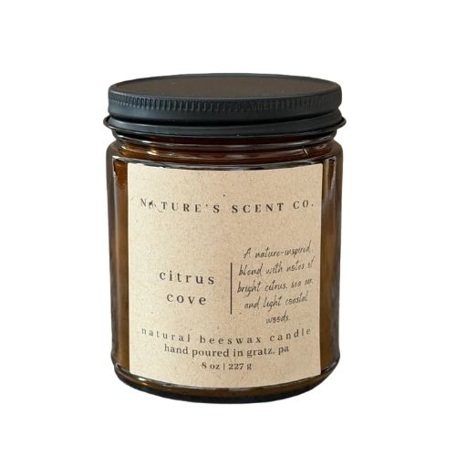 Citrus Cove Beeswax Candle