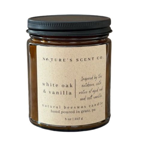 White Oak & Vanilla Beeswax Candle